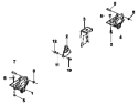Установка передней рессоры / Front steel plate suspension installation group- trailer frame 2901C-T0400