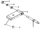 Нижний штифт и крепление амортизатора / Vibration damper lower support and lower pin group 2901I3-ZD10