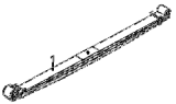 Передняя рессора / Front plate spring subassembly 2912A3-ZB6