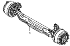Передняя ось / Front axle assembly 3000010-ZD100