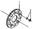 Гайка переднего колеса / Front wheel nut and tire bead group 3103B-T0500