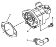 Установка гидронасоса рулевого управления / Hydraulic steering pump group HD9161