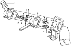 Кран стояночного тормоза / Hand brake valve group 3517A-C0101