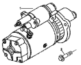 Стартер и его крепление / Starter mounting piece group SM9772