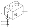 Управление опрокидыванием кабины / Steering room lifting control group 3739A-T0100