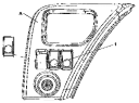 Заглушка / Switch blanking cover group-rocker switch 3751Y-C0100