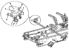 Цилиндр подъема кабины / Overturning oil cylinder group- steering room 5003B-C300