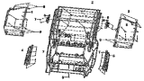 Шумоизоляция / Heat insulation cushion group under floor 5110B-C0202