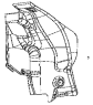 Крышка жгута проводов / Wiring harness frame cover group 5305C-C0100