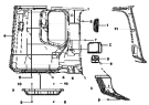 Внутренняя отделка левой боковины / Left side wall interior trim group 5402A-C0205