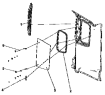 Внутренняя отделка левой боковины / Left side wall window group 5403A-C0101