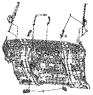 Ремень безопасности пассажира / Passenger seat safety belt group 5810B-C0100
