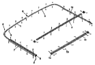 Направляющая шторки / Curtain sliding track group 8205B-C0300