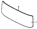 Ветровое стекло и уплотнители / Front window and gland strip group 5206A-C0101