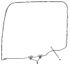 Стекло левой двери / Left door window group 6103A-C0100
