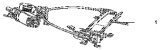 Левый стеклоподъемник в сборе / Left glass frame riser group 6104A-C0101