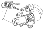 Замок зажигания / Ignition lock and door lock subassembly group-with oil tank lock 6105E-C0105