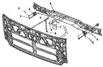 Передняя панель / Front wall face shield mechanism group 5301E-C0100