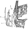 Наружная панель передней стойки / Front wall lateral plate group 5301J-C0300