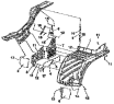 Левый внутренний брызговик / Left interior mudguard group 8403E-C0200