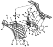 Правый внутренний брызговик / Right interior mudguard group 8403F-C0200
