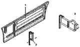 Правый фартук / Right side apron board group 8510B-T0800