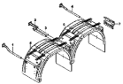 Крылья / Compartment mudguard group 8511A-T04Y0