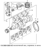 Коленчатый вал, поршень и шатун 1S10691000145