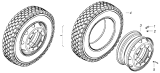 Колесо 7,5x19,5 с шиной 4308-3101711-50