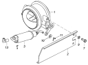 Корпус вспомогательного тормоза с пневмоцилиндром 5308-3570010