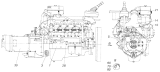 Агрегат силовой 740.632-400, укомплектованный для установки на автомобиль 65221-1000264-60