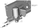 Установка осушителя воздуха и присоединительной арматуры МАЗ-631236, 534035