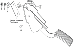 Установка педали управления подачей топлива 6520-1108002