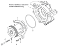Установка водяного насоса 7406.1307005