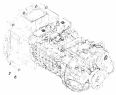 Установка деталей крепления коробки передач на двигатель 5308-1700003