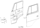 Установка косынок передка и ограничителя открывания двери 65115-6108005