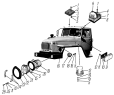 Установка фар, фонарей знака автопоезда, габаритных и указателей поворота для автомобилей Урал 4320-0001934-60, Урал 4320-0001936-60, Урал 4320-0001953-60, Урал 4320-0001958-60