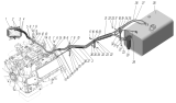 Трубопроводы и шланги системы питания для автомобилей Урал-4320-0000110-61, 4320-0000111-61И03, 4320-0001112-61Р02, 5557-0001122-60, 55571-0001121-60Р02