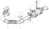 Система выпуска газов для автомобилей Урал-4320-0000110-71, 5557-0001152-70И03, 55571-0001121-70И03