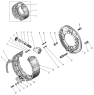 Рабочий тормоз среднего моста для автомобилей Урал-4320-0000110-71, 5557-0001152-70И03, 55571-0001121-70И03