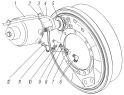 Установка тормозной камеры с пружинным энергоаккумулятором на средний и задний мосты для автомобилей Урал-4320-0000110-61, 4320-0000111-61И03, 4320-0001112-61Р02, 5557-0001122-60, 55571-0001121-60Р02