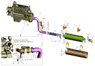 Установка системы выпуска газов 533731-1200001