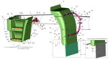 Установка брызговиков передних колес 555102-8400025, 555102-8400025-010