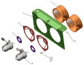 Блок вентиляторный 64221-8118010-700, 64221-8118010-701