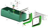 Крепление топливного бака 651705-1101002-100