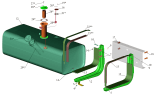 Крепление топливного бака 651705-1101002