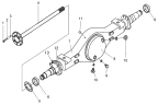 Задний мост в сборе/Rear Axle Assembly, Rear Axle Housing and Half-axle
