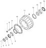 Задняя ступица и тормозной барабан/Rear Wheel Hub and Brake Drum