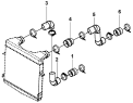 Трубопроводы промежуточного охладителя/Pipeline Mounting Group, Intercooler
