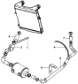 Водяной шланг выпускной/Water Outlet Hose & Mounting Group, Radiator
